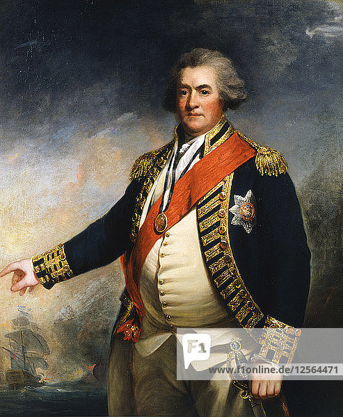 Admiral Lord Duncan  britischer Seekommandant des 18. Jahrhunderts. Künstler: John Hoppner