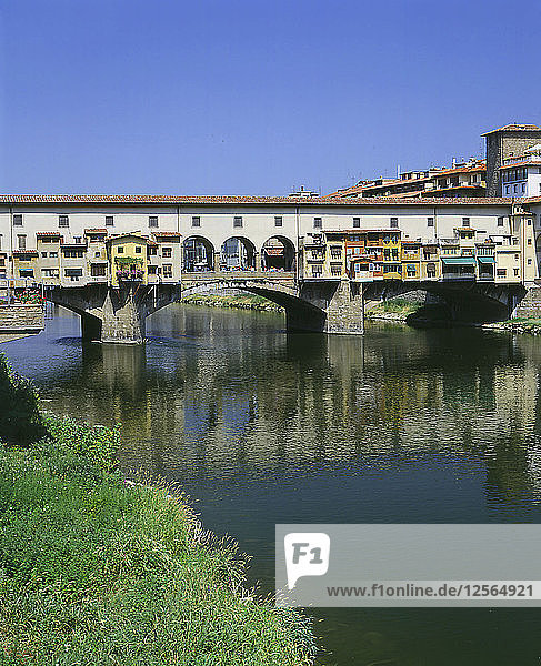 Der Ponte Vecchio  Florenz  Italien.