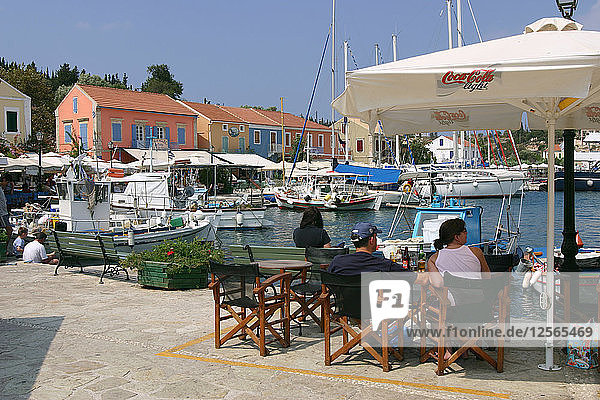 Hafen von Fiskardo  Kefalonia  Griechenland.