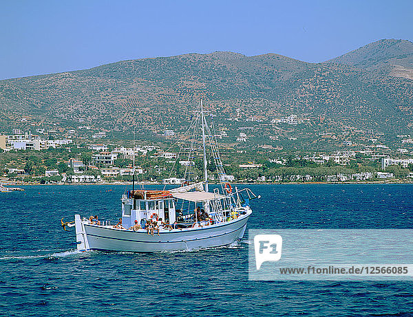 Spinalonga-Kreuzfahrt  Aghios Nikolasos  Kreta  Griechenland.