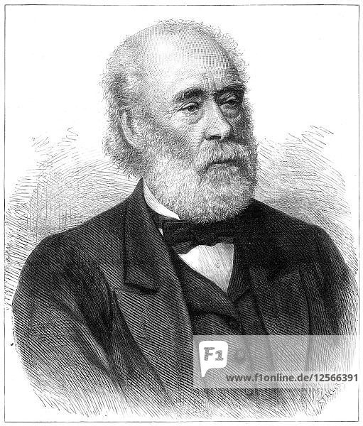 Sir Joseph Whitworth  britischer Maschinenbauingenieur  1887. Künstler: Unbekannt