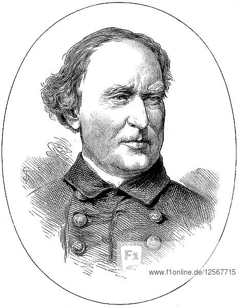 David Farragut  Union naval officer of the American Civil War  (c1880). Artist: Unknown