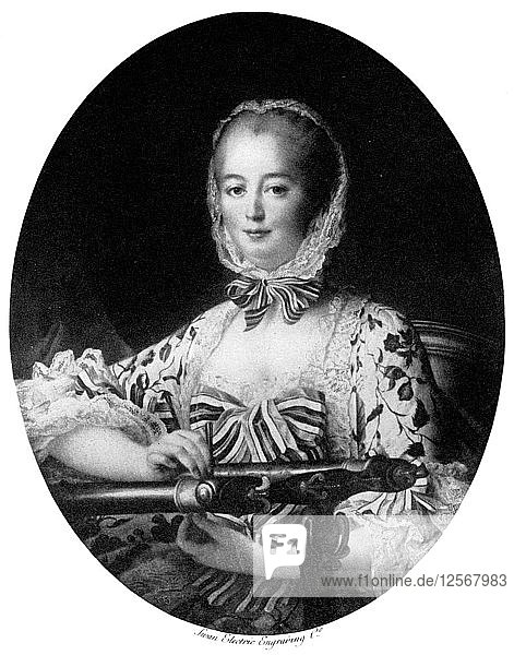 Jeanne Antoinette Poisson  Marquise de Pompadour  1764 (1901).Künstler: Swan Electric Engraving Company