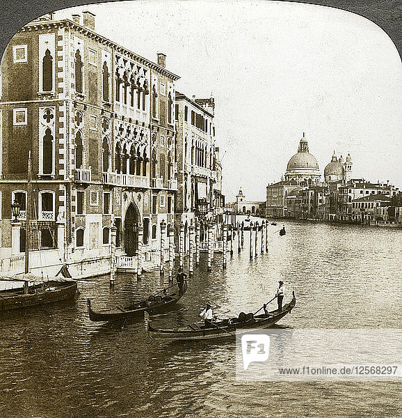 Der Canal Grande  Venedig  Italien  Künstler: Underwood & Underwood
