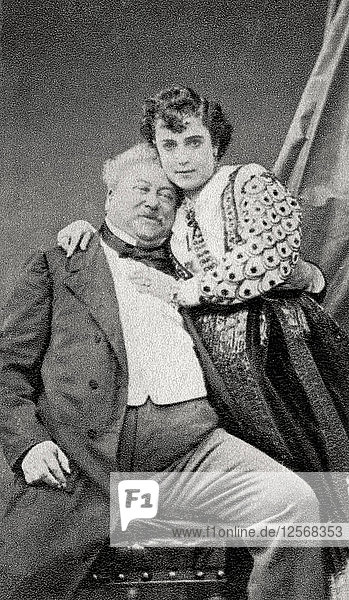 Alexandre Dumas  der Ältere  französischer Romancier und Dramatiker  um 1865. Künstler: Unbekannt