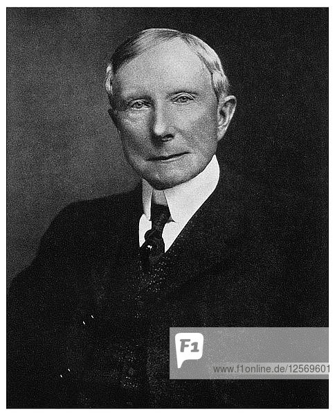 John D Rockefeller  American industrialist  late 19th century (1956). Artist: Unknown