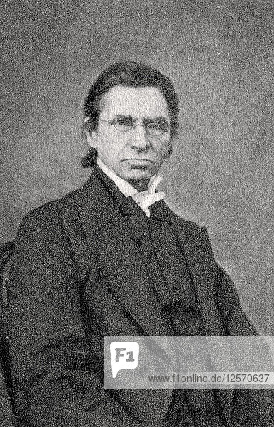 Emile Littre  französischer Philosoph und Lexikograf  1869. Künstler: Unbekannt