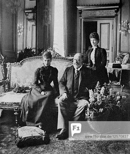 Die Kaiserinwitwe von Russland  König Edward VII. und Königin Alexandra  Mai 1900 (1964). Künstler: Unbekannt