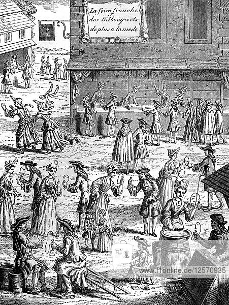 Pokal- und Ballfest  während der Herrschaft Ludwigs XIV.  Frankreich  17. Jahrhundert (1882-1884) Künstler: Smeeton