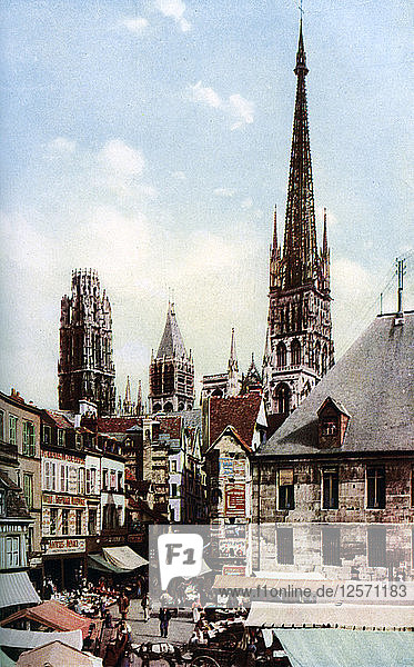 Kathedrale von Rouen  Normandie  Frankreich  um 1930. Künstler: Donald McLeish
