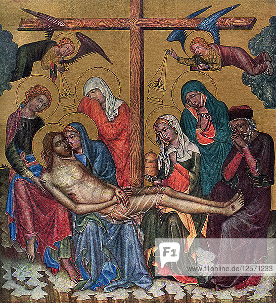 Lament for Christ  c1350 (1955).Artist: Master of the Vyssi Brod Altar