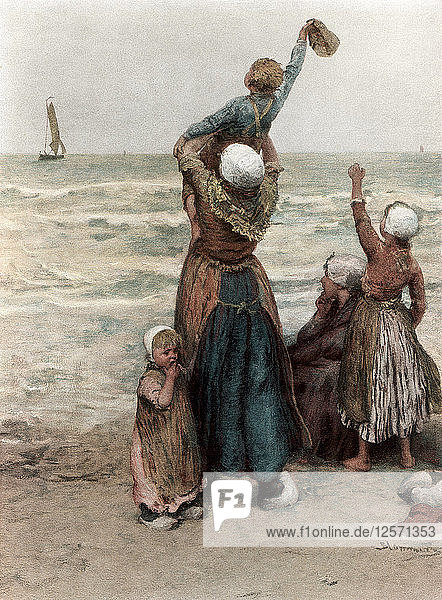 Bon Voyage!  1889. Künstler: Unbekannt