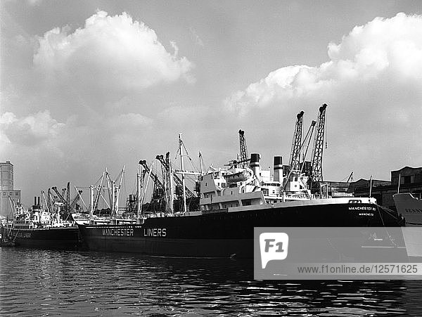 Die Manchester Renown im Dock auf dem Manchester Ship Canal  1964. Künstler: Michael Walters
