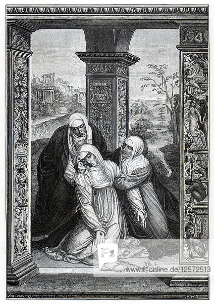 Stigmatisierung der Heiligen Katharina von Siena  1870. Künstler: Unbekannt
