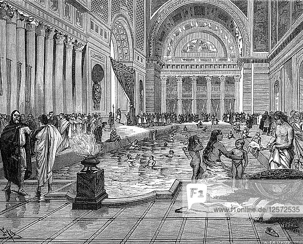 The baths of Charlemagne  8th-9th century (1882-1884).Artist: A Tauxier