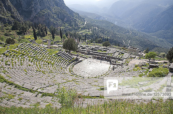 Das Theater in Delphi  Griechenland. Künstler: Samuel Magal