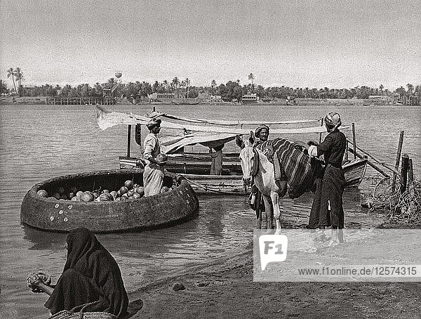 Transport im Irak  1925. Künstler: A Kerim