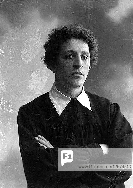 Alexander Blok  russischer Dichter  um 1900. Künstler: Unbekannt