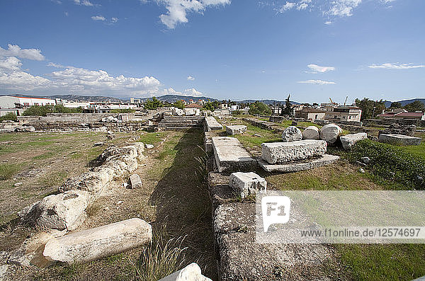 Das Bouleuterion in Eleusis  Griechenland. Künstler: Samuel Magal