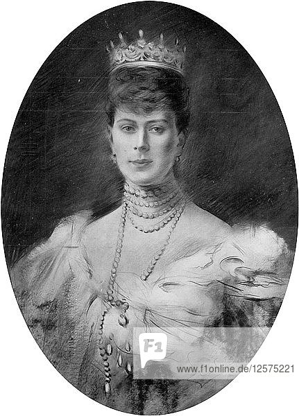 Ihre Majestät Königin Mary  1910  Künstler: George C. Wilmshurst