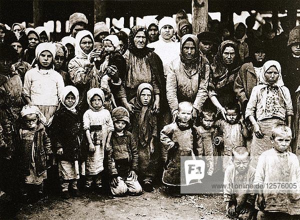 Famine in the Volga Valley Russia c1921-c1922. Artist: Unknown