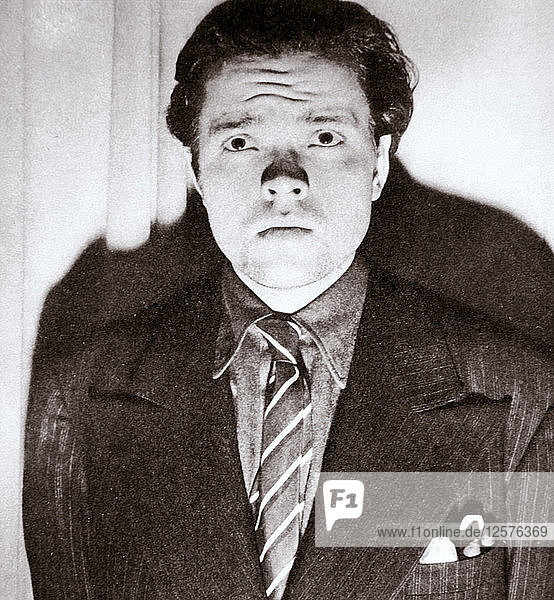 Orson Welles  amerikanischer Schauspieler und Filmregisseur  30. Oktober 1938. Künstler: Unbekannt