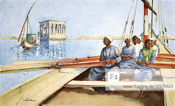 To Philae in a Felucca  1908. Artist: Lance Thackeray