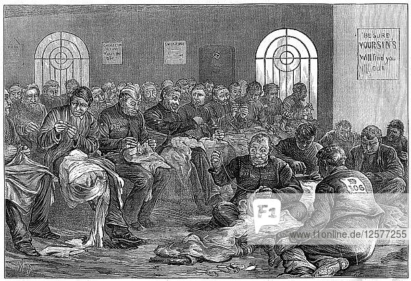 Die Nähstube  Gefängnis Clerkenwell  London  1874. Künstler: Unbekannt