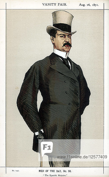 Der spanische Minister  1871.Künstler: Coide