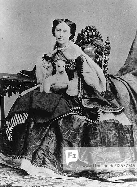 Olga Nikolaevna  Königin von Württemberg  ca. 1860-c1867. Künstler: Unbekannt