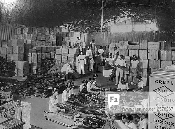 Kokosnussproduktion  Indien  20. Jahrhundert. Künstler: Unbekannt