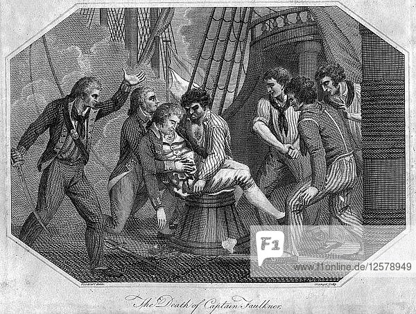 Der Tod von Kapitän Faulkner  18. Jahrhundert(?). Künstler: Grainger