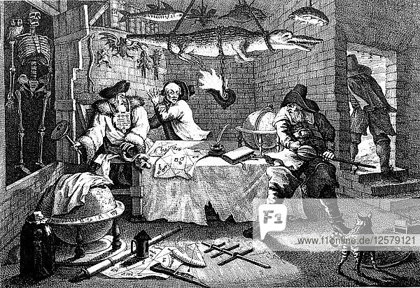 Illustration from the poem Hudibras by Samuel Butler 1726. Artist: William Hogarth