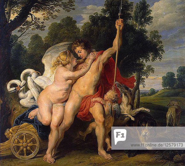 Venus und Adonis  um 1614. Künstler: Peter Paul Rubens