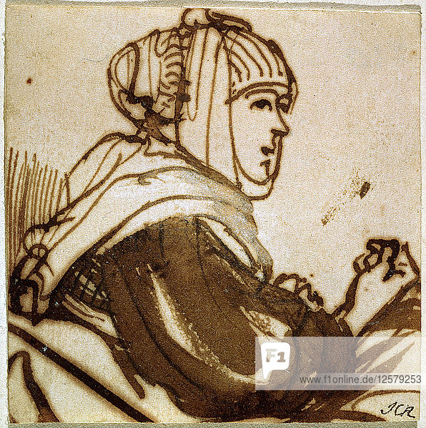 Saskia  1633-1634. Künstler: Rembrandt Harmensz van Rijn
