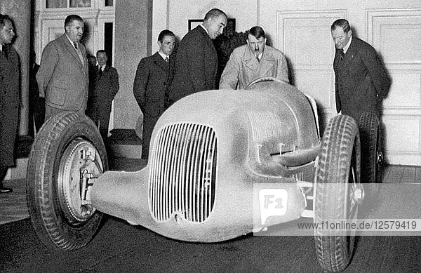Mercedes Benz racing car built on suggestion of the Führer  Germany  1936. Artist: Unknown