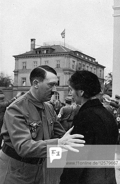 Gedenkfeier des Münchner Putsches  Braunes Haus  München  Deutschland  9. November 1935. Künstler: Unbekannt