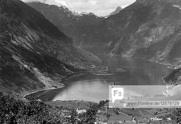 Merok  Geirangerfjord  Norwegen  1929. Künstler: Unbekannt