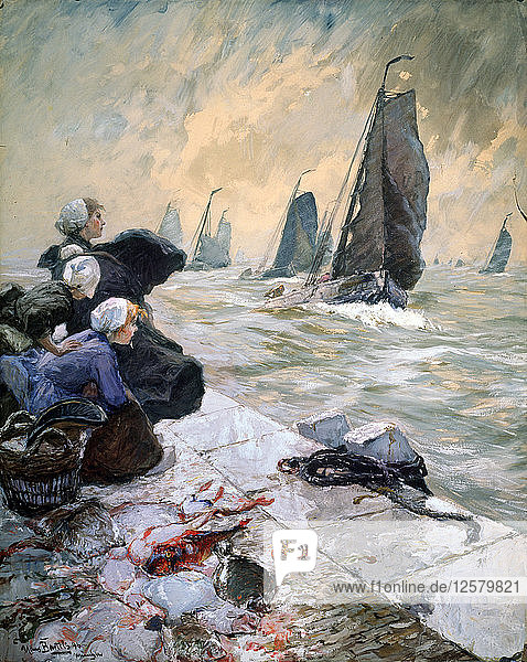 Die Ehefrauen des Fischers  1896. Künstler: Hans von Bartels