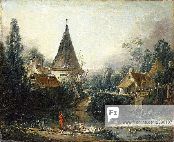 Landschaft bei Beauvais  1740. Künstler: François Boucher