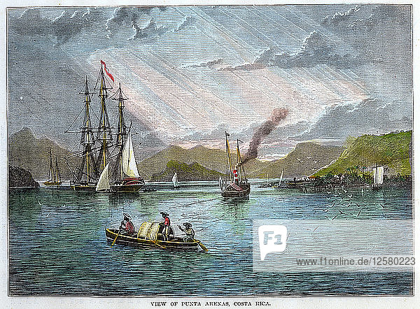 View of Punta Arenas Costa Rica c1880. Artist: Unknown