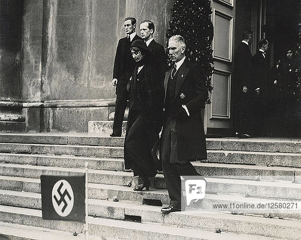 Die Beerdigung von Engelbert Dollfuß  österreichischer Politiker  2. August 1934. Künstler: Unbekannt