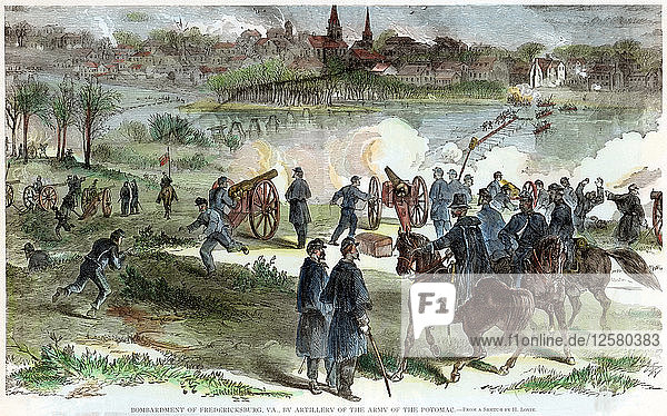 Siege of Fredericksburg  Virginia  American Civiil War  c1864-c1865. Artist: Unknown