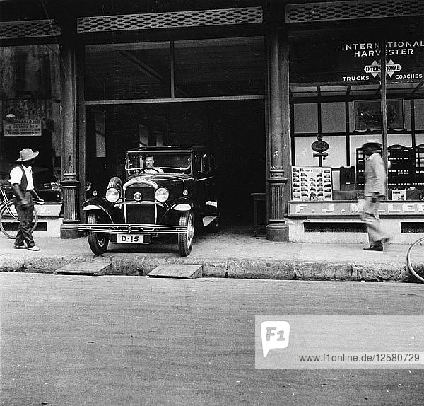 Singer-Autohaus  Port of Spain  Trinidad  Trinidad und Tobago  1931. Künstler: Unbekannt