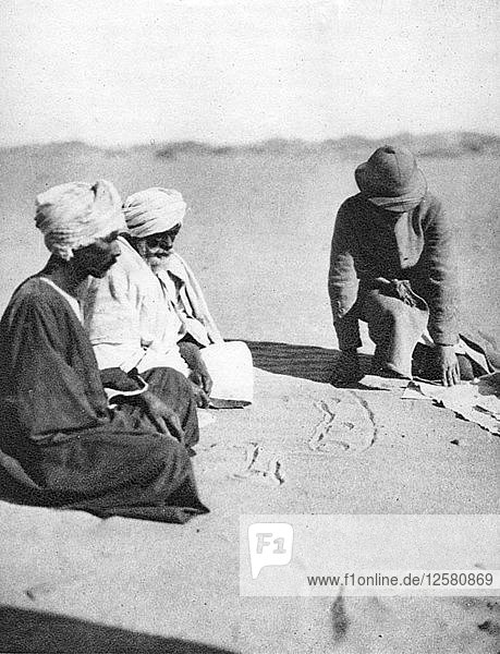 Kartierung im Sand  Halfa bis Shellal  Ägypten  1926 (1927). Künstler: Thomas A. Glover