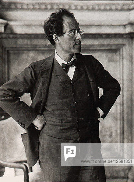 Gustav Mahler  österreichischer Komponist und Dirigent  1900er Jahre. Künstler: Anon