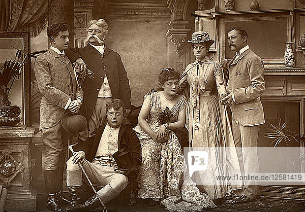Die Drury Lane Company in A Run of Luck  im Drury Lane Theatre  London  1886. Künstler: Barraud