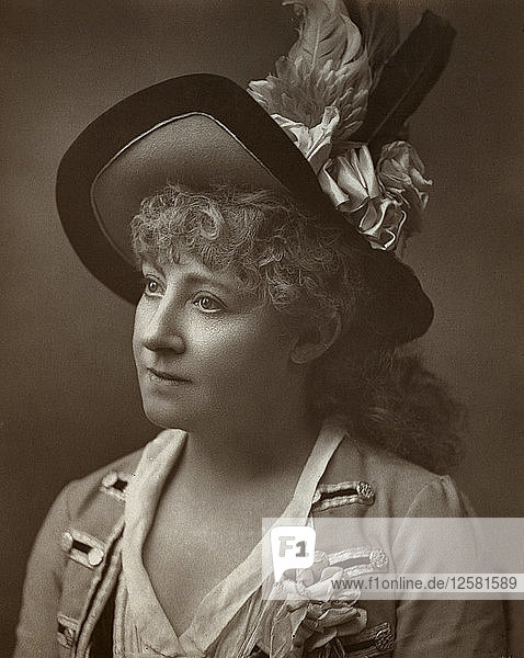 Lydia Thompson  britische Tänzerin  Schauspielerin und Theatermacherin  1886. Künstlerin: Barraud