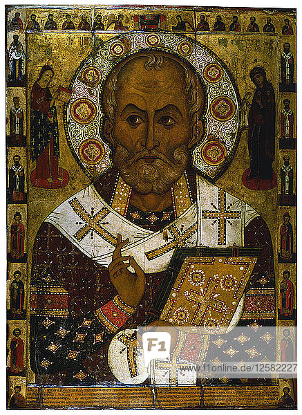 Heiliger Nikolaus von Lipna  1294. Künstler: Alexa Petrow
