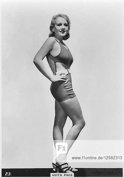 Anita Page  amerikanische Filmschauspielerin  um 1938. Künstlerin: Unbekannt